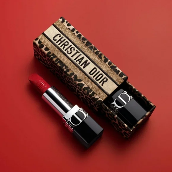 New Christian Dior Mitzah Limited Edition Leopard Print Lipstick Case - Picture 6 of 6